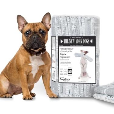 Imagem de DOG’S CARE Tapete Higiênico Descartável The New York Dogs - Tapete Absorvente Para Cães - 60 x 55cm - 50 Unidades