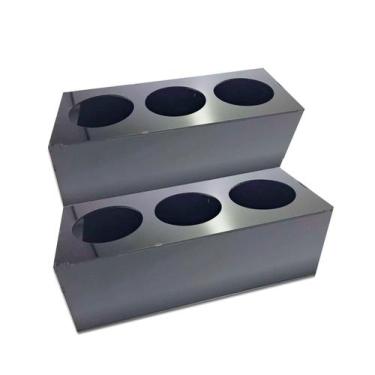 Imagem de Suporte para 6 bisnagas originais fifo 473 ml acrílico preto 2 níveis 