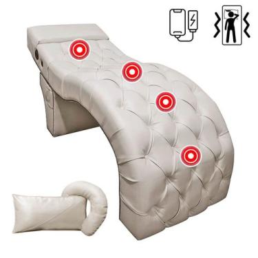 Imagem de Maca Estética VIP com Massagem Carregador Capitonê material sintético 