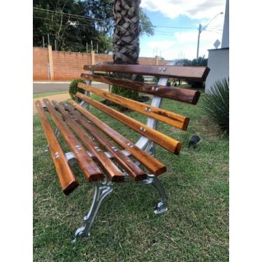 Imagem de Banco de Jardim/Praça em Alumínio Fundido Não Enferruja - 150cm - Mode