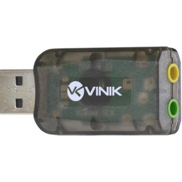 Imagem de Adaptador Placa de Som USB 5.1 Canais Virtual AUSB51 - Vinik