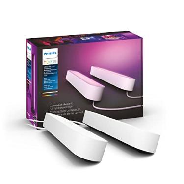 Imagem de Philips Hue Play White & Color Smart Light, 2 pacotes de kit básico, Hub necessário/fonte de alimentação incluída (funciona com Amazon Alexa, Apple Homekit e Google Home)