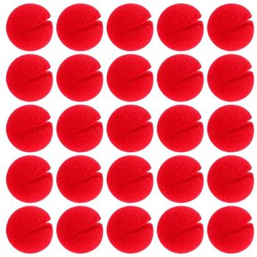 Imagem de AHQiZFX 25 peças de narizes de palhaço vermelho para cosplay, narizes de circo de espuma para Halloween, Natal, carnaval, festa de circo, fantasia, cosplay, decorações 5 x 5 cm