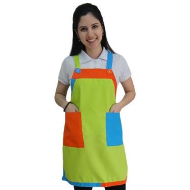 Imagem de Avental Monitor recreador - Buffet infantil, Casa de Festas cor verde 