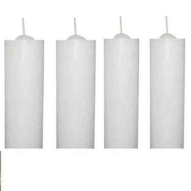 Imagem de Kit 06 Velas De 7 Dias Brancas 100% Parafina Pura 200g - Deposito Essê