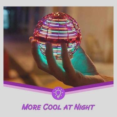 Imagem de Spinner Voador Led Flynova Pro Bola Esfera Mini Drone (Vermelho) - fun