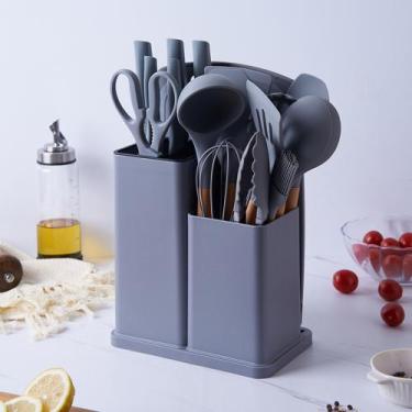Imagem de Conjunto 19 Peças Utensílios Kit Cozinha Silicone California - EVRYWEA