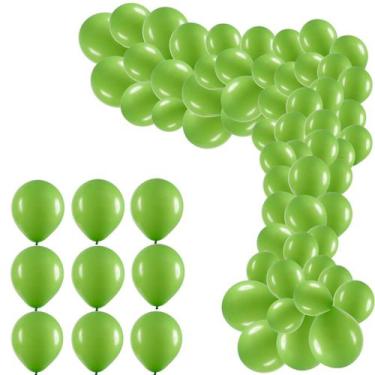 Imagem de Balão Bexiga 9 Polegadas Pacote Com 50, Balão Liso Para Decoração De F