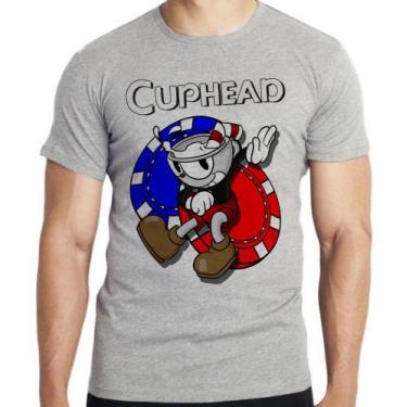 Imagem de Camiseta  Cuphead game Blusa criança infantil juvenil adulto camisa ta