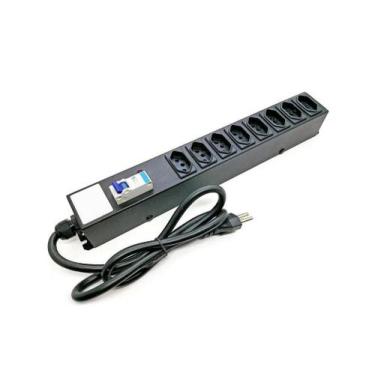 Imagem de Filtro de linha 08 tomadas com disjuntor 20a kitec