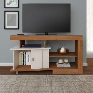 Imagem de Rack para TV Até 47 Polegadas Royal Cinamomo/Off White - Artely - Arte