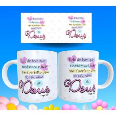 Imagem de Caneca gospel frases religiosas versículos bíblicos motivacionais 27 -