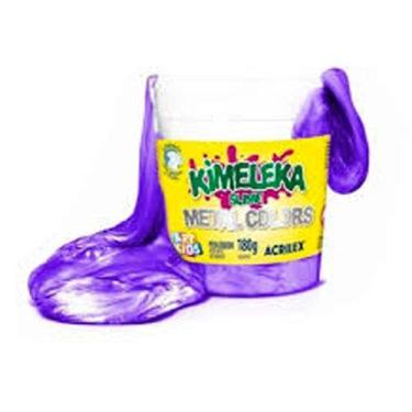 Imagem de Kimeleka Geleca Slime Metal Colors Art Kids Acrilex Violeta