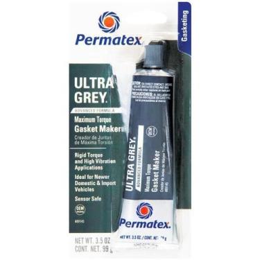 Imagem de Cola Silicone Alta Temperatura Permatex Cinza (99G)