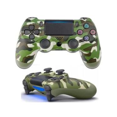 Imagem de Controle Manete Gamer Ps4playstation4 Sem Fio Verde Camuflado - Kapbom