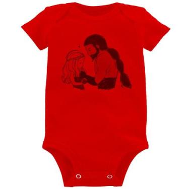 Imagem de Body Bebê Khal Drogo e Daenerys Targaryen - Foca na Moda, Vermelho, GG