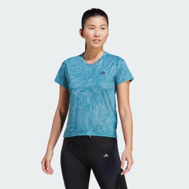 Imagem de Camiseta Corrida Estampada Run Icons 3 Bar Logo Adidas-Feminino