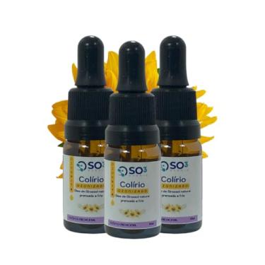 Imagem de Kit 3 Colírio Natural Ozonizado 10ml Óleo de Girassol Ozonizado "SO3 Ozônio" Auxilia na Catarata, Glaucoma e mais...