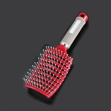 Imagem de Escova de cabelo para meninas, pente de massagem para couro cabeludo, mulheres, cacheado molhado, para salão de cabeleireiro, ferramenta de estilo