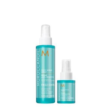 Imagem de Spray modelador Moroccanoil Frizz Shield completo e tamanho de viagem
