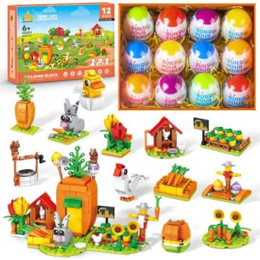 Imagem de Conjunto de construção Wisdom Castle Easter Bunny Carrot House 6+ Year