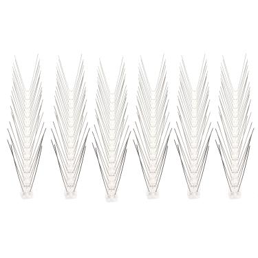 Imagem de A pássaro pica para a ferramenta de repelente de pássaros, aço inoxidável aço ao ar livre para a base para a vedação da parede, trilhos de varanda de varanda de base de 6pcs