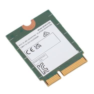 Imagem de Placa de rede M.2 WiFi6, banda de 2400Mbps BT5.2 2.4G 5G adaptador de placa de rede sem fio, QCNFA765 PC Wi Fi para 10 11