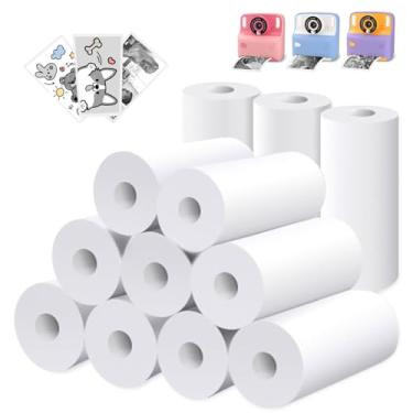 Imagem de Yisdo Refil de câmera de impressão instantânea para crianças, conjunto de papel térmico para impressão de 12 rolos (12 rolos)