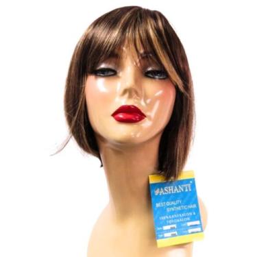 Imagem de Peruca Sintética Ana - Ashanti, Chocolate com mechas Loiras