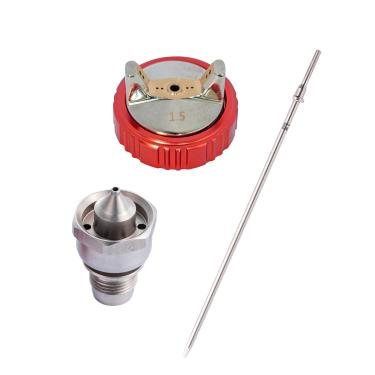 Imagem de DAXINYANG Conjunto De Agulha, Bico E Tampa Ar 1,5 Mm Para Pistola Pulverização Yt160/D1/A610 Lvlp, Alimentação Por Gravidade Pintura Automotiva