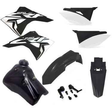 Imagem de Kit Plástico Biker Next Crf 230 2007 P/ 2020 Adesivos e Tanque