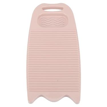 Imagem de TOPINCN Lavagem de Roupas de Plásticos, Tábua de Lavar As Mãos da Prancha de Lavanderia Com Porta -sabão, Ferramenta de Lavagem Portátil para Lavar As Mãos Tool de Roupa de (Rosa)
