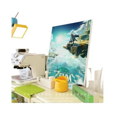 Imagem de Kawaii Zeldas Tears of the King Anime Poster DIY Adesivo Whitepaper Pa