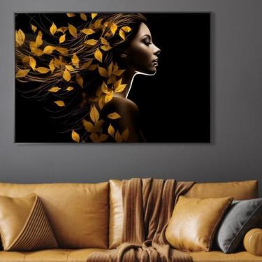 Imagem de Mulher Abstrata Florecendo - MeMoldura, Chassi Borda Infinita, 60X90