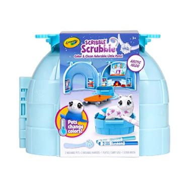 Imagem de Crayola Scribble Scrubbie Pets Arctic Igloo, Color Change Pets & Storage Case, Gift for Girls & Boys