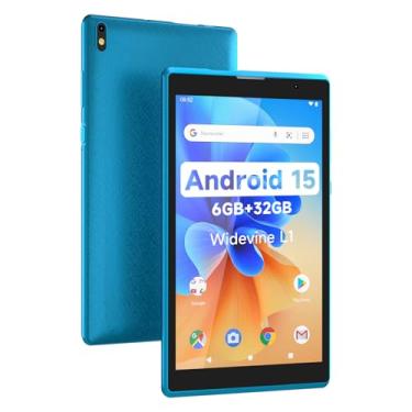 Imagem de Tablet COOPERS Android 15, tablets de 7 polegadas, 6 GB de RAM, 32 GB de ROM, suporte de 1 TB, tablet PC, processador quad-core, tela sensível ao toque IPS, câmera dupla de 2 + 5 MP, bateria de 3000
