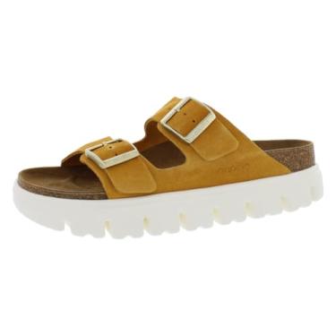Imagem de Birkenstock Sandália feminina Papillio Arizona plataforma vegana, Damasco, 9 Narrow Women/7 Narrow Men