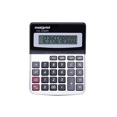 Imagem de Calculadora De Mesa 12 Dig Mx-129M Preta - MAXPRINT
