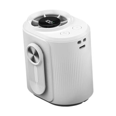 Imagem de Generic Ventilador de resfriamento pessoal para pendurar na cintura, vento forte, à prova d'água, mini ventiladores de cinto para acampamento, viagens, Branco