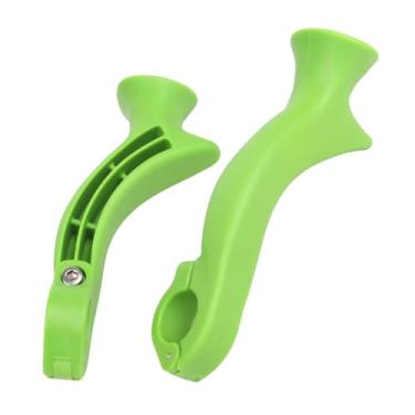 Imagem de Generic 2x Guidão de Bicicleta Peças Suprimentos Fácil de Instalar Equipamento de Ciclismo Apoio de Polegar Punhos para Atividades ao Ar Livre Reparo de, Verde