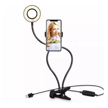 Imagem de Ring Light Suporte Articulado De Mesa Live Stream Para Celular - MKB
