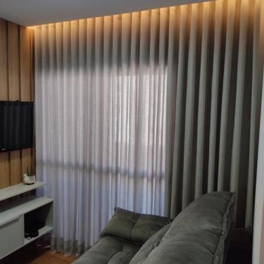 Imagem de Cortina Wave Trilho Suiço Voil Com Forro Microfibra 6,00x2,77 - Salvat