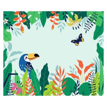 Imagem de Papel de Parede Adesivo Infantil Folhas e Flores Bebe Quarto - 611pcm 