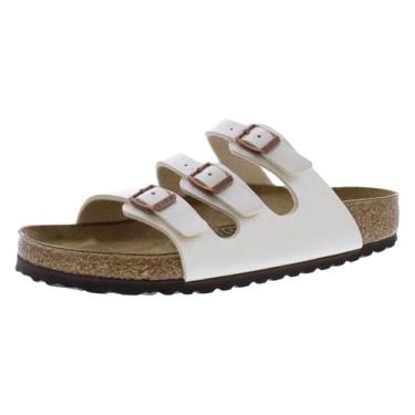 Imagem de Birkenstock Sandália feminina Florida Birko-Flor-Graceful, Pérola branca, 9-9.5 Narrow