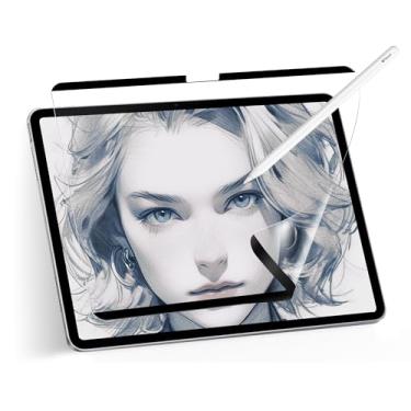 Imagem de Adeway Protetor de Tela Magnético com Sensação de Papel para iPad Air 13" (M2-M3, 2024-2025) – Película Fosca Removível para Apple Pencil, Anti-Reflexo, Compatível com 6ª-7ª Geração