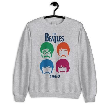Imagem de Moletom Blusão Unissex Beatles Rock-Unissex