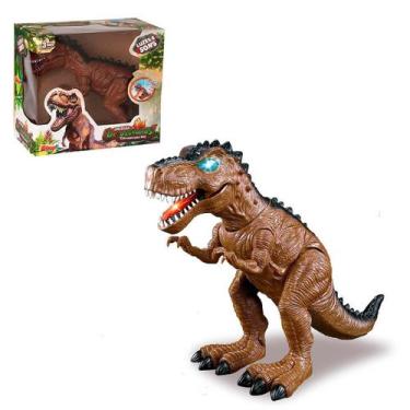 Imagem de Brinquedo Tiranossauro Rex Marrom Com Som E Luzes - Zoop Toys
