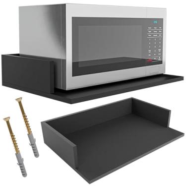 Imagem de Suporte Microondas Multiuso 60cm Em Mdf Resistente 15mm Preto