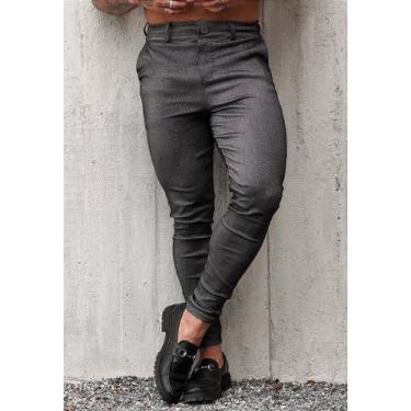 Imagem de Calça Masculina Alfaiataria Skinny - Dennis Beumont, Lavagem jeans gra