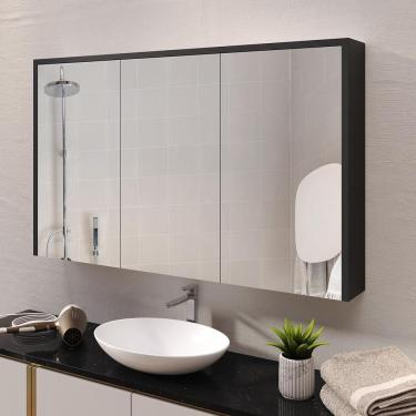 Imagem de Espelheira 3 Portas Trindade Portas Amortecedores Espelho